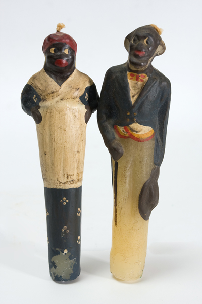 ANG136 | Butler and Cook Candlestick pair | Unknown Maker, price $450 at the Outsider Folk Art Gallery
