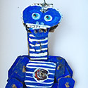 Brent Brown BRB202 | Blue, at the Outsider Folk Art Gallery