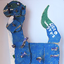 Brent Brown BRB304 | Brontosaurus Blue, at the Outsider Folk Art Gallery
