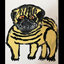 Brent Brown BRB645 | Pug, 2019 at the Outsider Folk Art Gallery