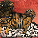 Brent Brown BRB694 | Sharpei, 2019 at the Outsider Folk Art Gallery