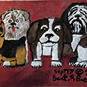 Brent Brown BRB810 | Dog Gang, 2020 at the Outsider Folk Art Gallery
