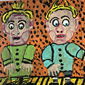 Brent Brown BRB902 | Lollypop Kids, 2020 at the Outsider Folk Art Gallery