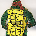 Brent Brown BRB974 | Turtle in a Yellow Suit, 2021 at the Outsider Folk Art Gallery