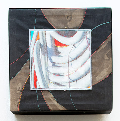 Mary Stoudt | STM009 | Conduit 1, 2011 | Mixed Media | 12 x 12 in. (30.5 x 30.5 cm) at the Outsider Folk Art Gallery