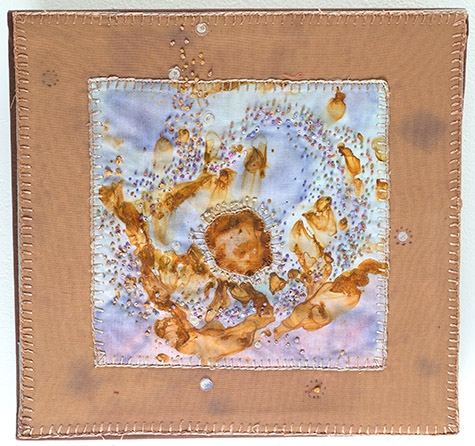 Mary Stoudt | STM012 | Origin, 2010 | Mixed Media | 12 x 12 in. (30.5 x 30.5 cm) at the Outsider Folk Art Gallery
