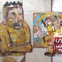 JB1336 Jim Bloom at the Outsider Folk Art Gallery