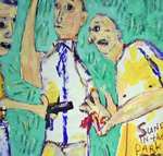 JB085 Jim Bloom at the Outsider Folk Art Gallery