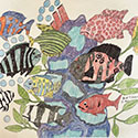 Brent Brown BRB1012 | Fish Bonanza, 2020 at the Outsider Folk Art Gallery