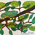 Brent Brown BRB1017 | Tree Frog, 2020 at the Outsider Folk Art Gallery