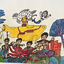 Brent Brown BRB1039 | Yellow Submarine and the Beatles, 2023 at the Outsider Folk Art Gallery