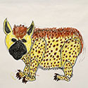 Brent Brown BRB1072 | Hyena at the Outsider Folk Art Gallery