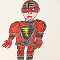 Brent Brown BRB1091 | The Flash (DC Comics) at the Outsider Folk Art Gallery