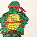 Brent Brown BRB1096 | Mickey the Ninja Turtle at the Outsider Folk Art Gallery
