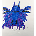 Brent Brown BRB1111 | Blur the flying bat at the Outsider Folk Art Gallery