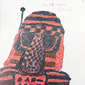 Brent Brown BRB1142 | Electro the Bounty Hunter in Jabbas Palace in a basket at the Outsider Folk Art Gallery