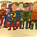Brent Brown BRB1177 | Superheroes  at the Outsider Folk Art Gallery