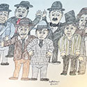 Brent Brown BRB1192 | Laurel and Hardy, etc. at the Outsider Folk Art Gallery