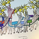 Brent Brown BRB1193 | Rudolf the Reindeer at the Outsider Folk Art Gallery