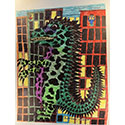 Brent Brown BRB1209 | Godzilla at the Outsider Folk Art Gallery