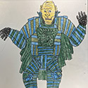 Brent Brown BRB1220 | Lex Luther (Superman) at the Outsider Folk Art Gallery