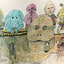 Brent Brown BRB1244 | Jabba the Hutt and friends in cantina  at the Outsider Folk Art Gallery
