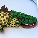 Brent Brown BRB211 | Reptile Caiman, at the Outsider Folk Art Gallery