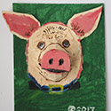 Brent Brown BRB309 | Sweet Piggy, at the Outsider Folk Art Gallery