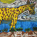 Brent Brown BRB312 | April the Giraffe, at the Outsider Folk Art Gallery