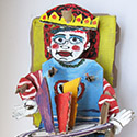 Brent Brown BRB324 | Queen of Hearts, at the Outsider Folk Art Gallery