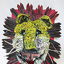 Brent Brown BRB410 | Plato The Great Lion, at the Outsider Folk Art Gallery