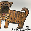Brent Brown BRB597 | Sharpei, 2019 at the Outsider Folk Art Gallery