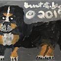 Brent Brown BRB647 | Burmese Mountain Dog, 2019 at the Outsider Folk Art Gallery