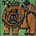 Brent Brown BRB648 | Chow Chow, 2019 at the Outsider Folk Art Gallery