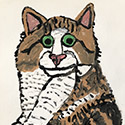Brent Brown BRB921 | Silly Cat, 2021 at the Outsider Folk Art Gallery