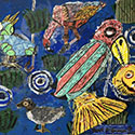 Brent Brown BRB995 | The Fish Painting, 2022 at the Outsider Folk Art Gallery