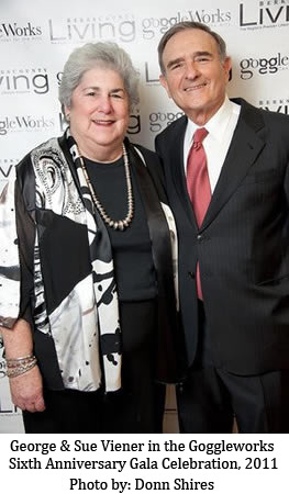 George Viener and Sue Viener celebrating at the Goggleworks Sixth Anniversary Gala, 2011 - photo credit Donn Shires